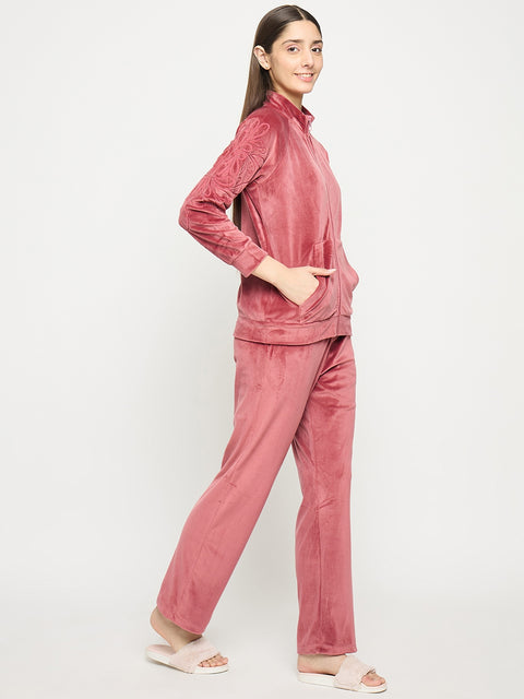 mSECRET Brick Mock Neck Night Suit