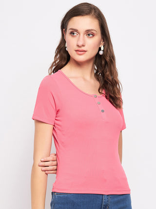 Madame Carrot Pink Cotton Top