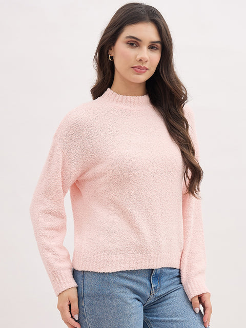Madame Pink Basic Pullover Sweater