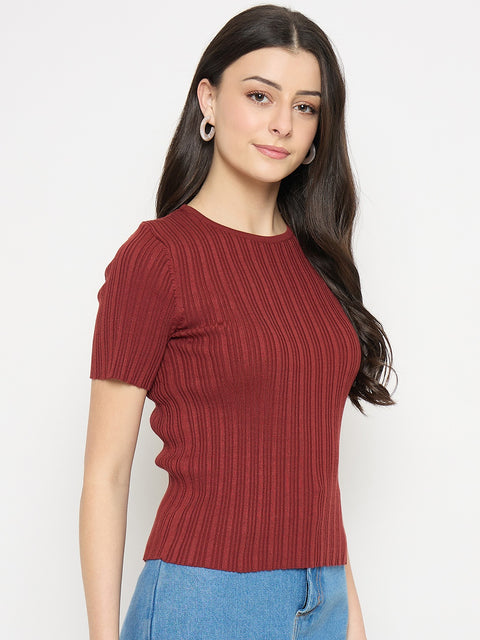 Madame Rust Viscose Polyamide Knitted T-Shirt