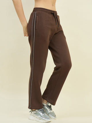 mSECRET Brown Cotton Blend Track Bottoms