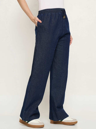 Madame Dark Blue Baggy Jeans