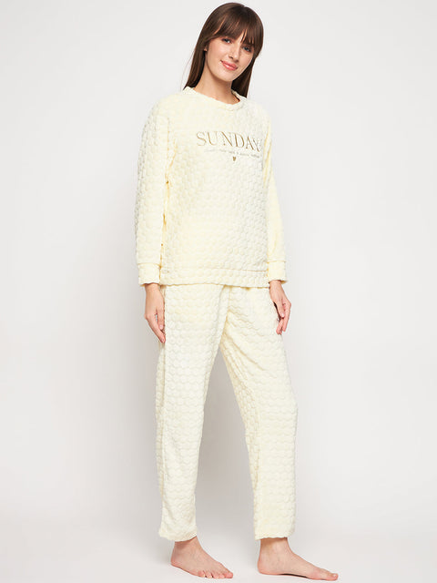 mSECRET Yellow Round Neck Nightsuit