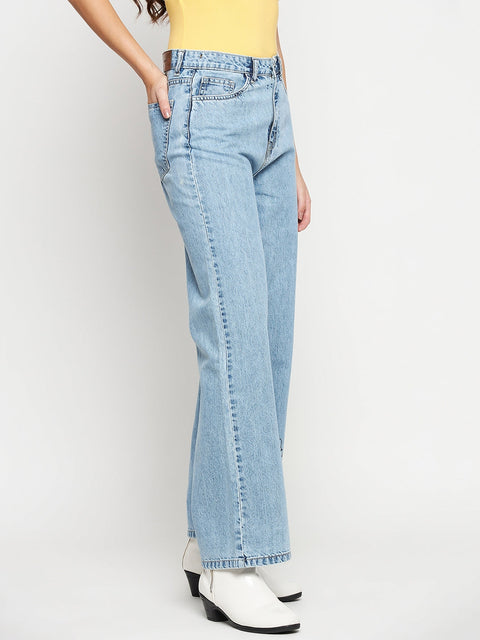 Madame Disney Print Lightblue Denim