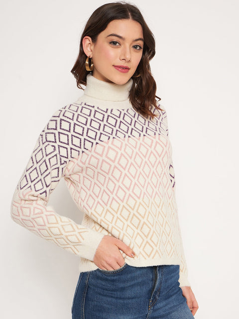 Madame Beige High Neck Sweater