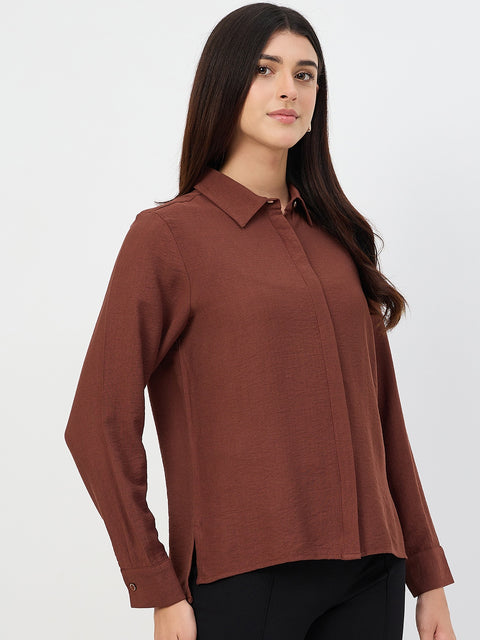 Madame Coffee Rayon-Blend Shirt