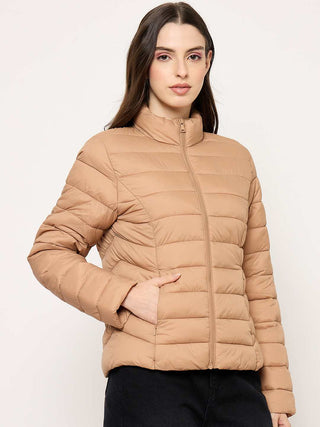 Madame Quilted Khaki Puffer Jacket