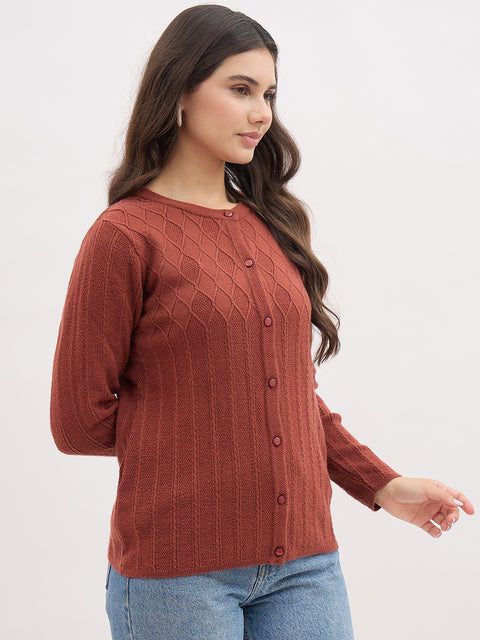 Madame Rust Self Design Cardigan