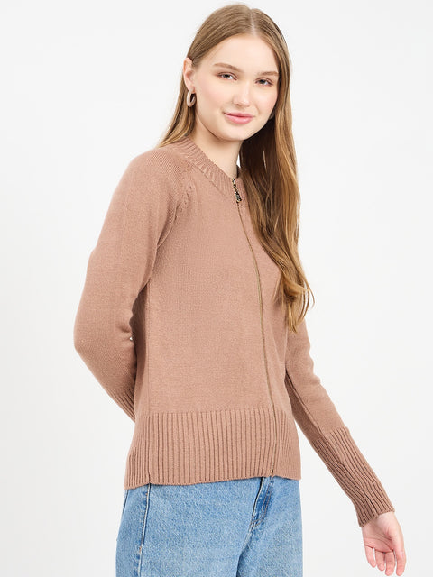 Madame Garnet Zipper Sweater
