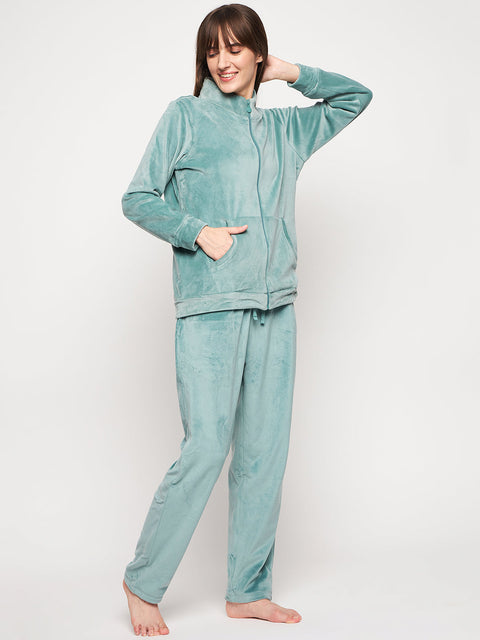 mSECRET Green Velvet Nightsuit