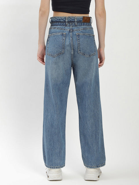 Madame Blue Straight Fit Jeans
