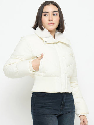 Madame Quilted Off White Jacket