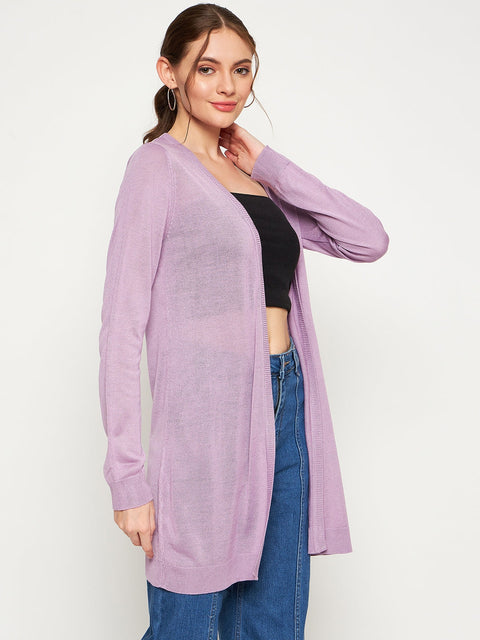Madame Lilac Knitted Shrug