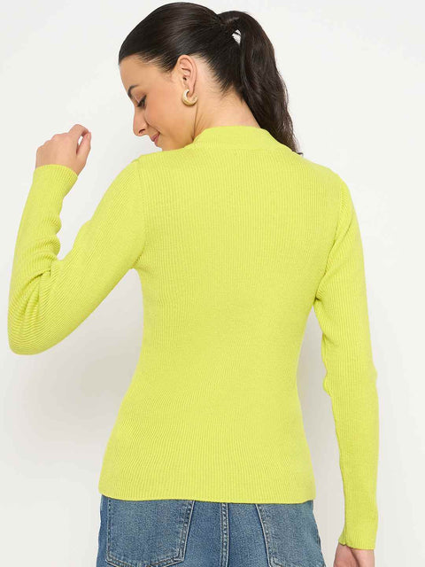 Madame Mock Neck Lemon Yellow Skeeve