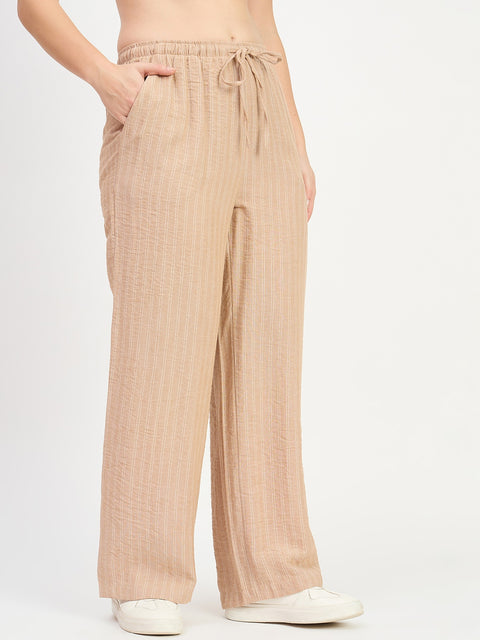 Madame Striper Brown Trousers