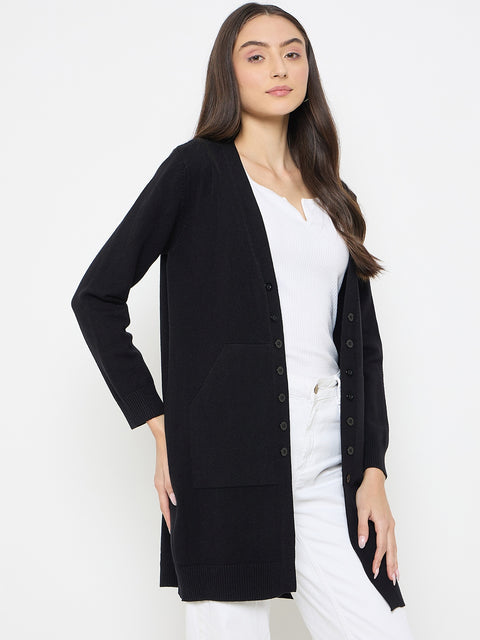Madame Black Knit Long Shrug
