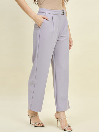 Madame Lilac Relaxed Fit Trousers