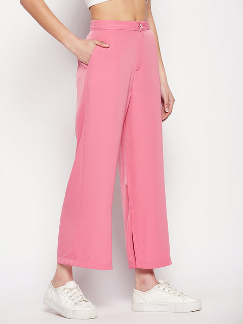 Madame Pink Slit Palazzo