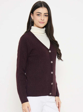 Madame Cable Knit Brown Cardigan