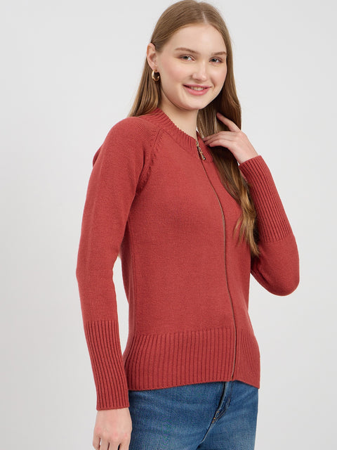 Madame Blush Zipper Sweater