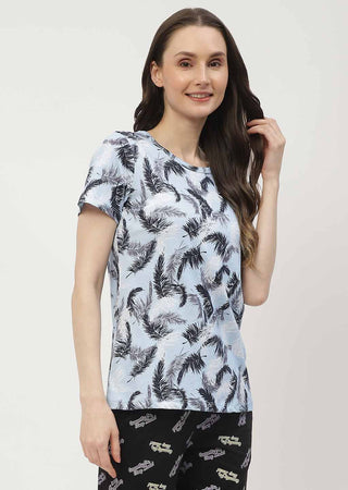 mSECRET White & Blue Combo T-shirt