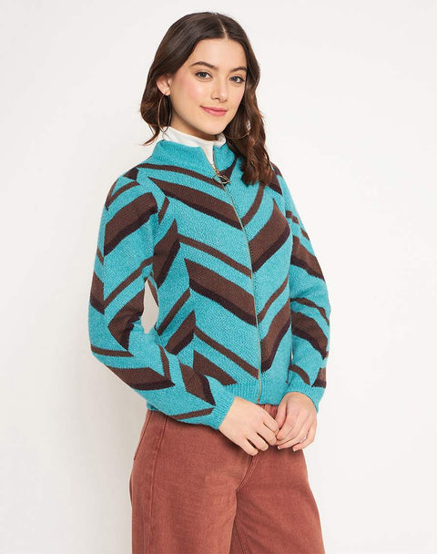 Madame Peacock High Neck Sweater