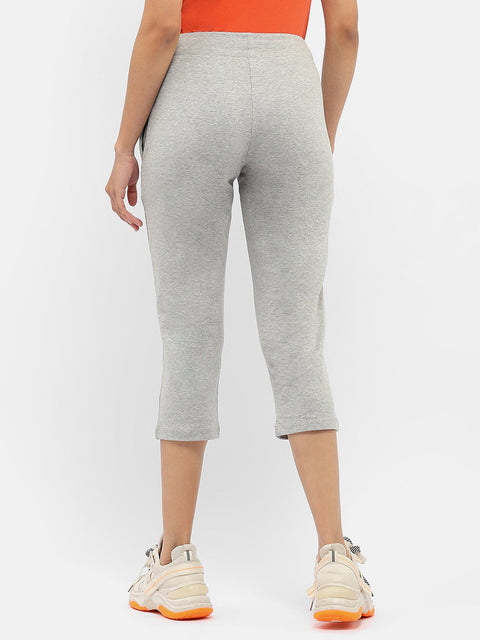 mSECRET Typography Grey Elasticated Waist Capri