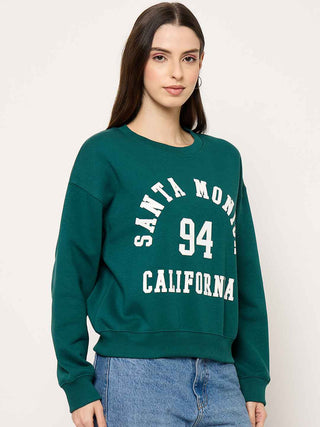 Madame Round Neck Printed Sweatshirt