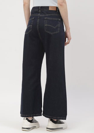 Madame High Rise Carbon Blue Wide Leg Jeans