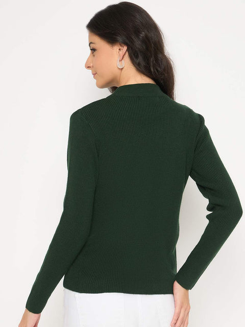 Madame Mock Neck Green Skeeve