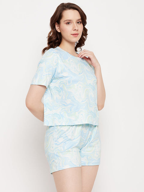mSECRET Skyblue Roundneck Nightsuit