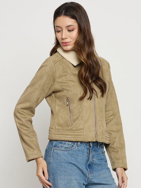 Madame Sand Collared Full Sleeve Short Jacket