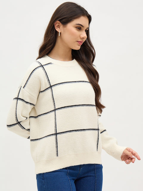 Madame White Knitted Sweater