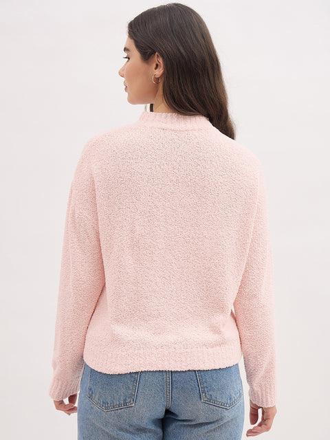 Madame Pink Basic Pullover Sweater