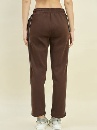 mSECRET Brown Cotton Blend Track Bottoms