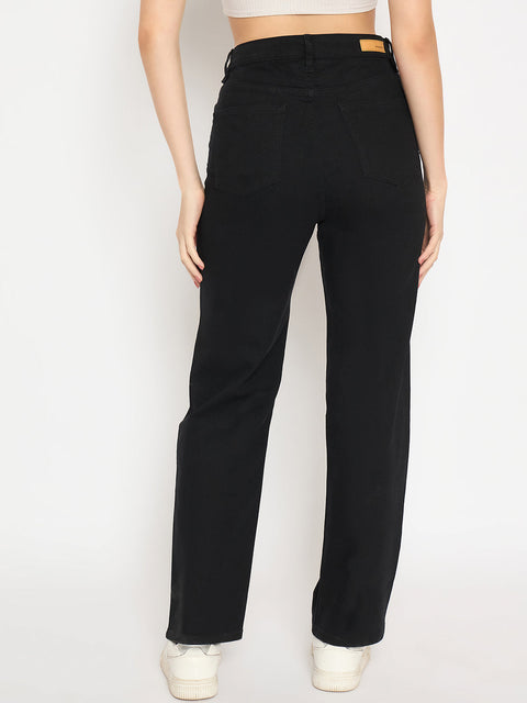 Madame Straight Fit Black Jeans