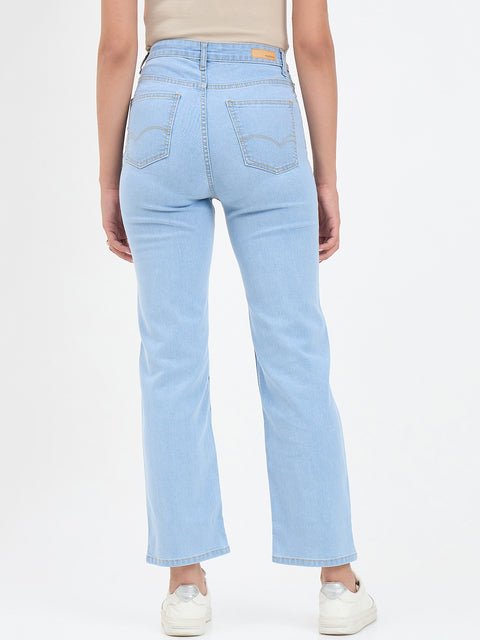 Madame Ice Blue Straight Fit Jean