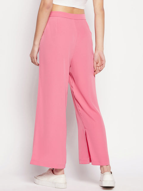 Madame Pink Slit Palazzo