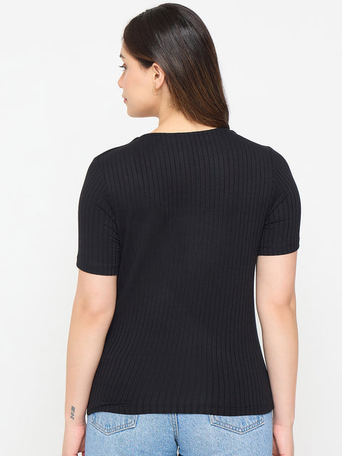 Madame Rayon Blend Round Neck T-Shirt