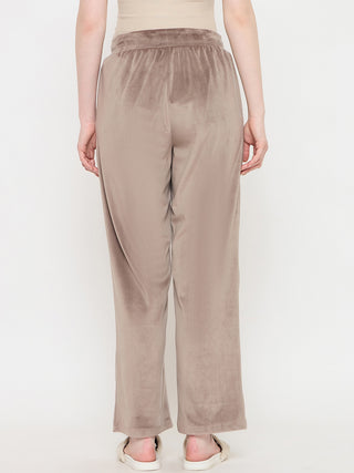 mSECRET Brown Solid Track Bottoms