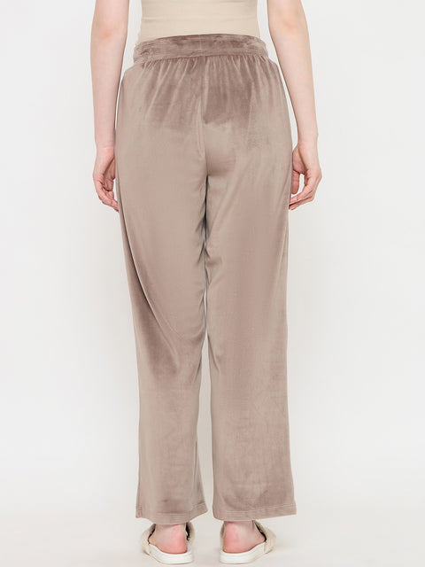 mSECRET Brown Solid Track Bottoms