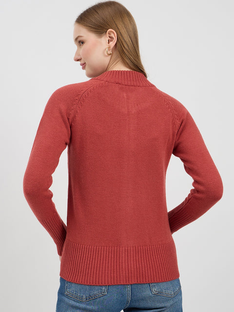 Madame Blush Zipper Sweater