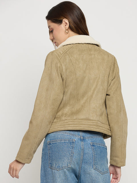 Madame Sand Collared Full Sleeve Short Jacket
