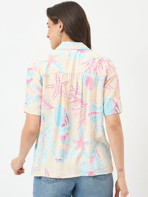 Madame Beige Rayon Shirt