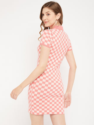 Madame Shirt Collar Bodycon Dress