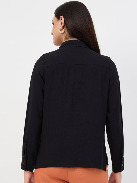 Madame Black Rayon-Blend Shirt