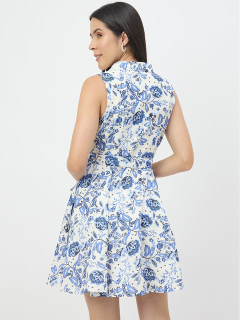 Madame Off-White Cotton-Blend Dress