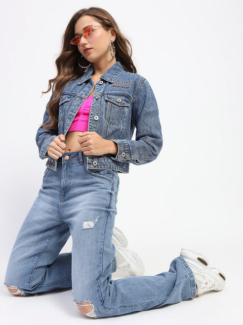 Madame Dark Blue Denim Jacket