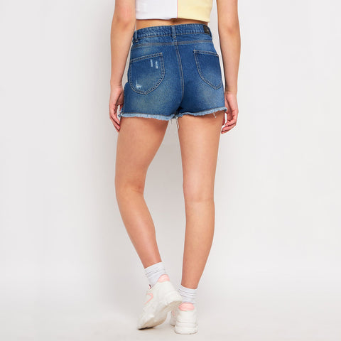 Madame Blue Denim Shorts