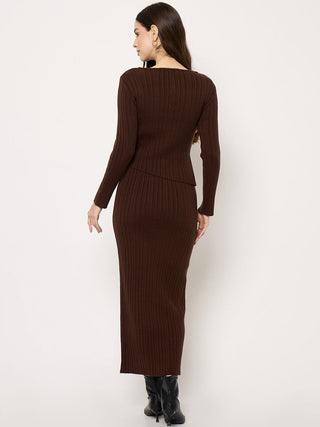 Madame Sweater and Skirt Shimmery Knitted Co-ord Set